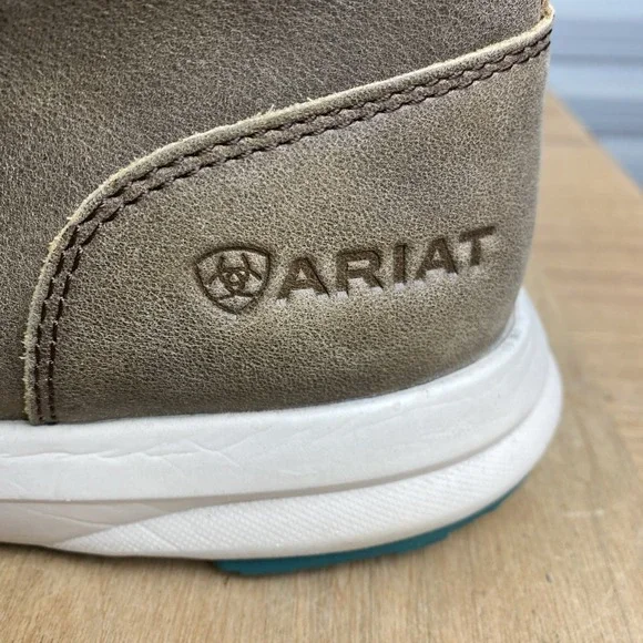 ARIAT SERAPE SPITFIRE BOOTS WOMENS ANKLE LEATHER CANVAS LACE UP SZ 8.5B Cowgirl - Picture 5 of 10